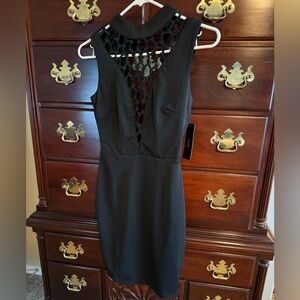 NWT LULUS BLACK MINI DRESS SIZE SMALL.